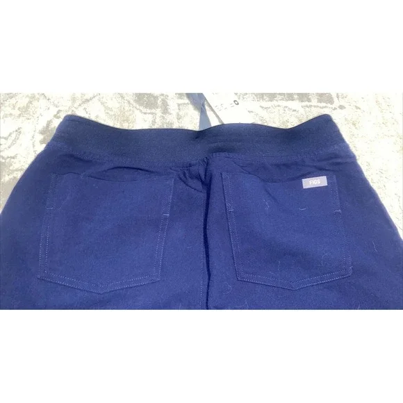 New figs womens size small Navy Blue zamora jogger Pants Scuba - Picture 4 of 8